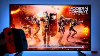 Modern Combat Bkackout | Nintendo Switch dock mode gameplay | 4K TV
