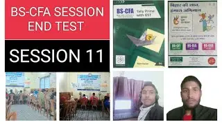 BS- CFA SESSION END TEST SESSION 11BS-CFA Session end test 11question answer with tally primeandGST 