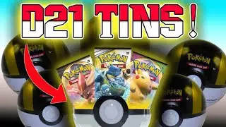Opening the BRAND NEW Pokemon D21 Pokeball Tins!! Are they worth it?!