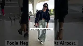 Pooja Hegde Flying From Mumbai Spotted At Airport