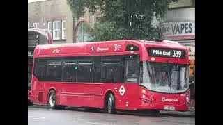 Brand NEW Mirrorless MCV C103 Volvo BZL EV Stagecoach 66095 LJ25XMX on a 339 Terminating at Mile End