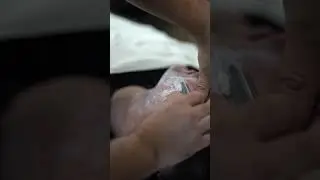 Slow Mo feather artist club shave #barber #straightrazor #barbershave #hottowelshave #barbering