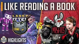 Misfits vs Laser Kittenz - Like Reading A Book - Overwatch Contenders Group Stage esports Highlights