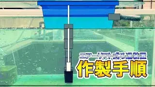 【DIY】エアーリフト式ろ過装置の作製手順と設置後の状況！