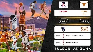 Arizona vs No. 5 Texas | NCAA Women's Basketball | 12.13.23