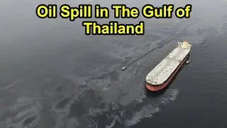 Supertanker Disconnects from Pipeline in Storm Causing Oil Slick.