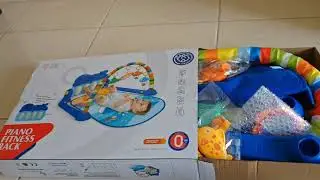 Come let's set up piano fitness Rack for my 6 month baby #babytoy #mombloggers #momlife #babyplaygym