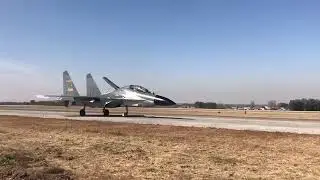 Chinese Air Force J 11 Fighter Jet Take OFF