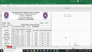 How to Create Automated Student's Report System in Excel - Part 1