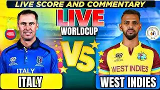 West Indies vs ITA, 37th T20 Live Score & Commentary WI vs ITA 37th T20 Match