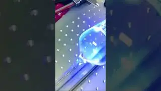 3D 5w UV Laser marking on glass and plastic