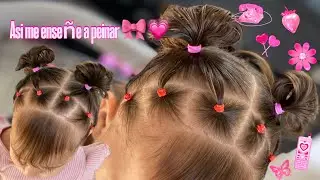 Aprende a peinar a tu bebe tutorial de peinado 💖🎀