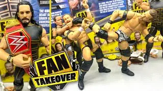 WWE FAN TAKEOVER ELITE FIGURE SET REVIEW! SETH ROLLINS, ADAM COLE, SHAYNA BAZLER