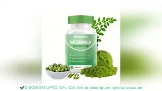 Quitmood Moringa Powder Capsules - 800mg of Pure Nutrient-Rich Moringa Powder - A Natural Green Anti