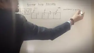 Rearrange Array Alternatively, interview/placement preparations, job preparations