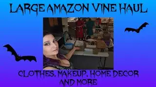 Large Amazon Vine Haul Gothic and Halloween dress decor velvet corset witch hats and more 💜🦇💜