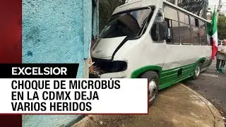 Microb&uacute;s impacta fachada de vivienda en Peralvillo, CDMX