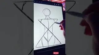 The hourglass technique ⌛️#learnhowtodraw #arttutorial #drawing #art #howtodraw