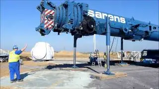 Liebherr LTM 11200 9.1 SARENS Montage - Leuze (B) - Interlev.org -.wmv