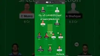 ISL VS LAH DREAM 11 PREDICTION@ 2023