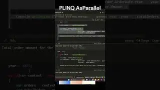 C# | .Net Tips PLINQ AsParallel in Entity Framework Core! 