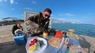 Fırtınalı havada 2 Gün kampta balık alamadık / Storm camping in the air / FİSHİNG