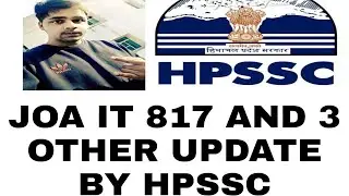 JOA IT 817 AND 3 OTHER UPDATE BY HPSSC✌