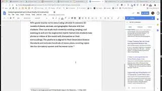Explore Tool in Google Docs