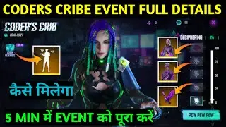 CODERS CRIBE EVENT FULL DETAILS || HOW TO COMPLETE CODERS CRIBE EVENT || FREE FIRE NEW EVENT