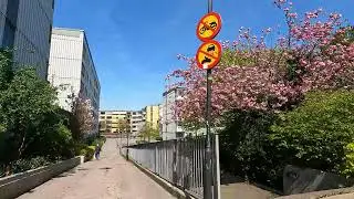 Gothenburg Sweden Walk from Fj&auml;llgatan to Masthuggstorget  4k