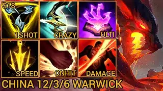 Warwick Jungle S Rating 12/3/6 - China Server Wild Rift Season 18 New Build Best Tier By Tiarty