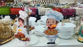 مشترياتي لرمضان مع جولة عند نفس المحل فضيل في سمايل شوب للاواني المنزلية