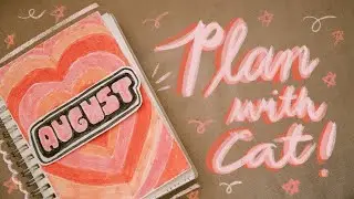 PLAN WITH ME | August 2020 bullet journal setup | Y2K theme | Plan with Cat