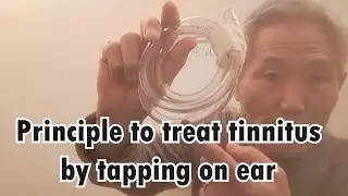 Why does light tapping for tinnitus cause louder sound?