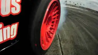 Robbie Nishida's wheel with massive smoke
