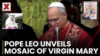 Pope Leo XIV Unveils Marian Mosaic, Saint Rose Statue in Vatican Gardens | NewsX World