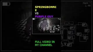 SpringBonnie vs Purple guy animatronic!!! WATCH full in my CHANNEL #fnaf  #fivenightsatfreddys