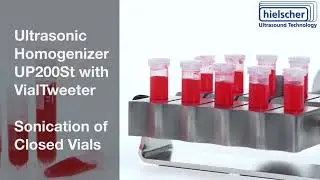 Hielscher VialTweeter for Ultrasonication of Vials (Micro-Centrifuge Vials or Autosampler Vials)