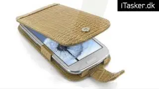 Galaxy S3 kroko-l&aelig;dertaske fra PDair