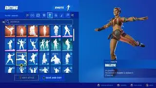 Fortnite Mave skin showcase with 90+emotes