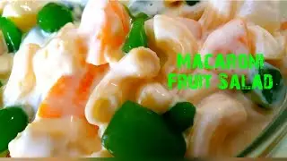 Macaroni Fruit Salad-How To Make  Sweet Macaroni Fruit Salad