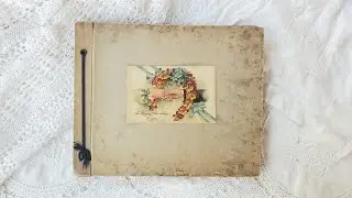 SOLD Antique Victorian Scrapbook Flip Through - Florence and Vintage Antique Shop Find