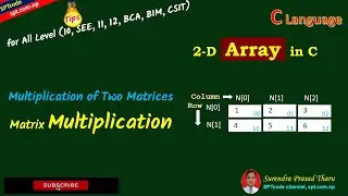 Matrix Multiplication in C | Step-by-Step Full Logic & Code Explained! with Example