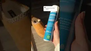Can confirm it does work 😏💨💧#waterproofshoes #waterproofing #waterproofingspray