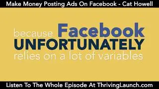 Make Money Posting Ads On Facebook - Cat Howell