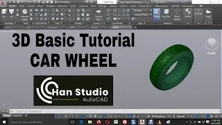 AutoCAD 3D Tutorial | CAR WHEEL