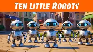 🤖 Ten Little Robots | Fun Counting Song for Kids | Educational Children&rsquo;s Music 🎵
