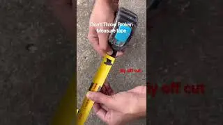 Don't Throw Broken Measure tape #shorts #youtubeshorts #woodworking