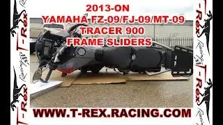 T-Rex Racing 2013 - On Yamaha FZ-09 / MT-09 / FJ-09  Tracer 900No Cut Frame Sliders