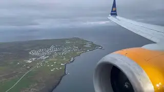 Gorgeous Early Morning Descent and Landing into Reykjavik, Iceland! - Icelandair 737 MAX 9